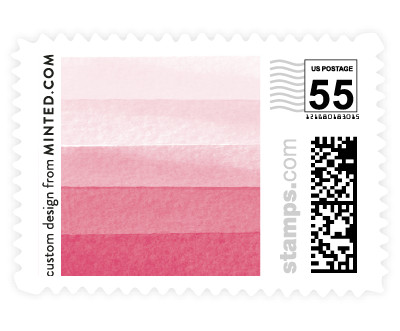 'Watercolour Stripe (B)' postage stamp