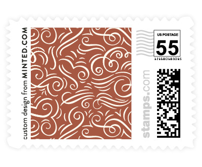 'Happily Ever After Begins (B)' wedding stamp