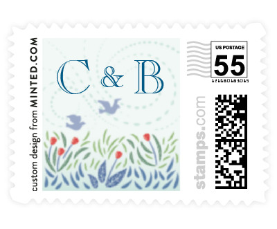 'Woodland Garden (C)' wedding stamps