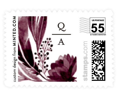 'Feathers & Florals (D)' postage stamps