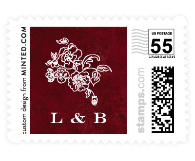 'Ornate (D)' postage stamp