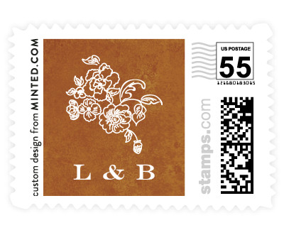 'Ornate (E)' stamp
