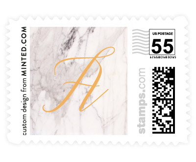 'Marble Matrimony (E)' wedding stamps