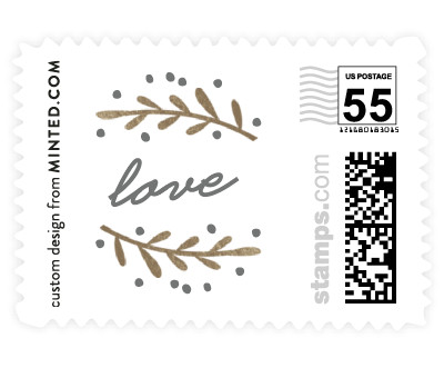 'Gilded Branches (C)' wedding stamps