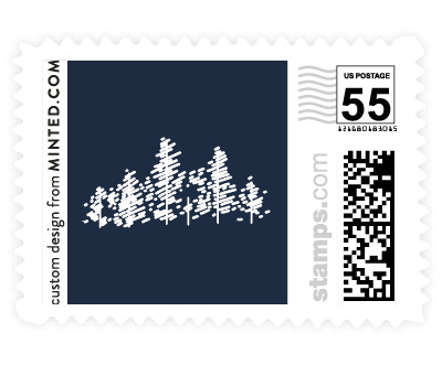 'Golden Pines (D)' stamp design