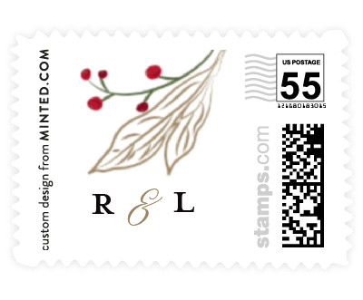 'Greenery Crown (B)' wedding postage