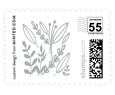 'Gilded Glyph (F)' stamp design