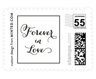 'Just Lovely (B)' wedding stamp