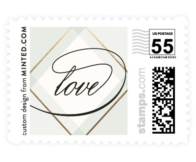 'Creme Brulee' wedding stamps