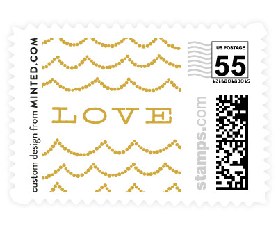 'Gold Rush (C)' wedding stamp