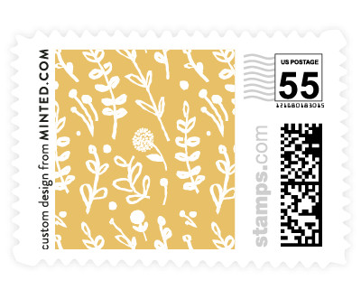 'Floral Frame Square (C)' postage stamp