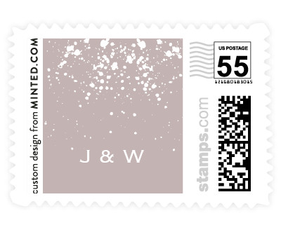 'Paint Splash' wedding postage