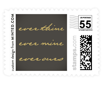 'Monogram Circle Stamp (B)' wedding stamps