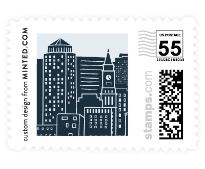'Big City - Boston' wedding stamp