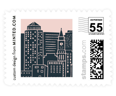 'Big City - Boston (C)' stamp design