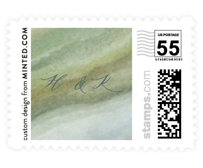 'Coastal Lines' stamp design
