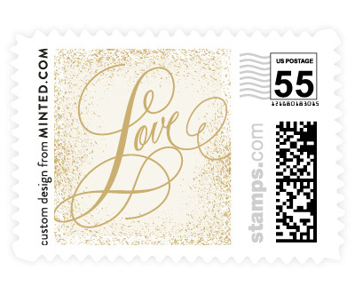 'Golden Dust (F)' wedding stamps