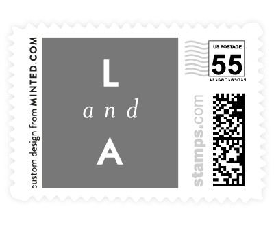 'River Rock (B)' wedding postage