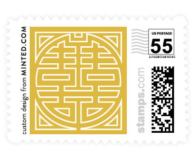 'Double Happiness Seal (B)' wedding stamp