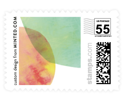 'Watercolor Dots' postage stamps