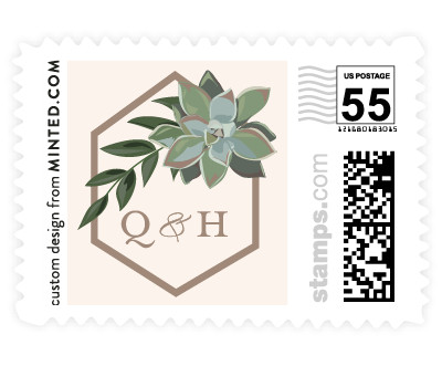'Succulent Surround (E)' postage stamp