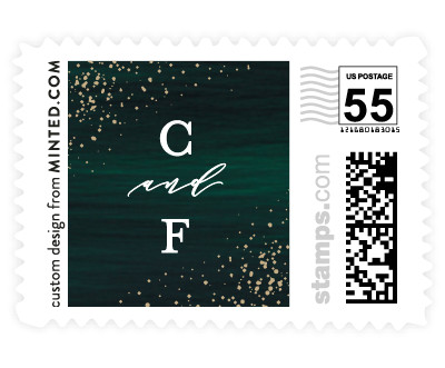 'Cosmic (D)' wedding postage