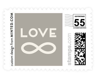 'Monogrammed Infinity' postage