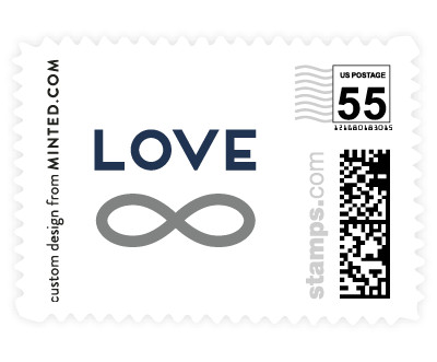 'Monogrammed Infinity (D)' stamp