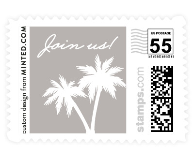'Gilded Palms (E)' wedding stamp