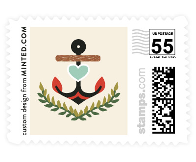 'Nautical Campy Love' stamp design
