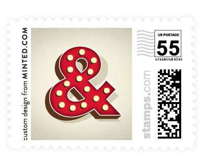 'Ampersand Marquee (B)' wedding stamps