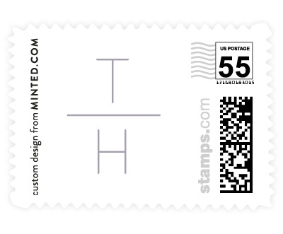 'Pencil Thin (E)' wedding stamps