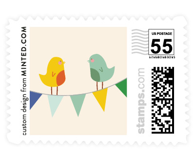 'Barn Party! (B)' wedding stamps