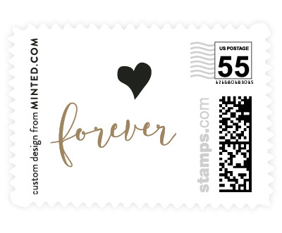 'Forever Love' wedding postage