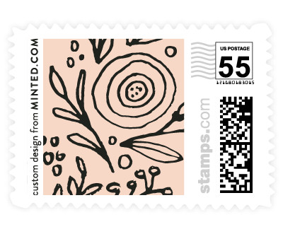 'Painted Wreath' wedding stamps