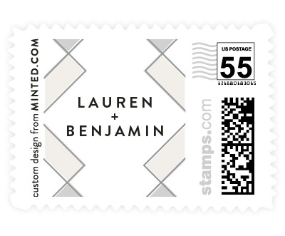 'Soft Glass (B)' wedding stamp