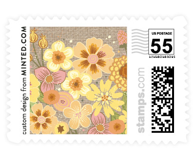 'Burlap Bouquet (C)' postage stamp