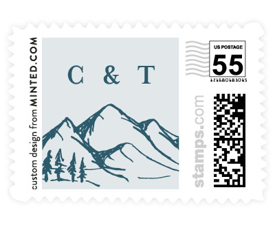 'Blue Ridge (C)' wedding stamps