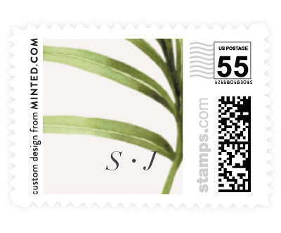 'Palmetto' wedding postage