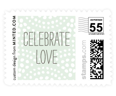 'Pearl + Dot' wedding stamp