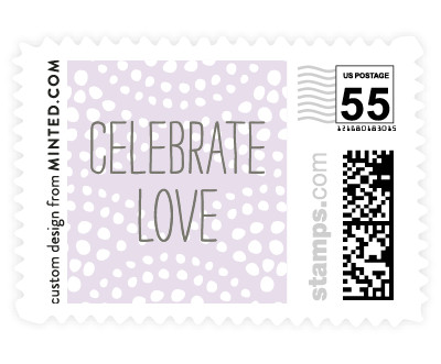'Pearl + Dot (E)' wedding stamps