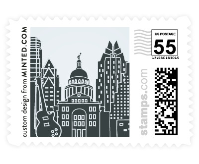 'Big City - Austin (D)' wedding stamp