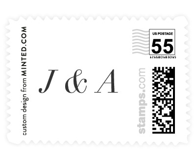 'New Modern (B)' wedding stamps