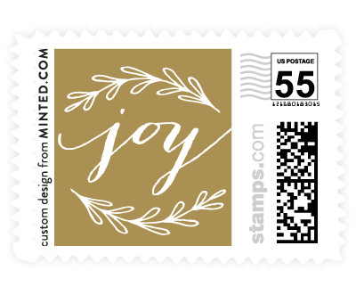 'With Joy (D)' wedding stamps