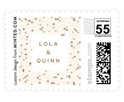 'Mosaic Waves' stamp design