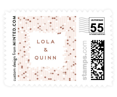 'Mosaic Waves (C)' wedding stamps