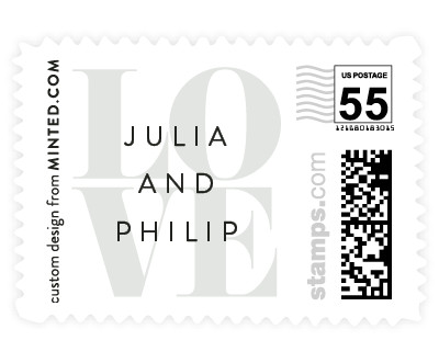 'His And Hers' wedding stamp