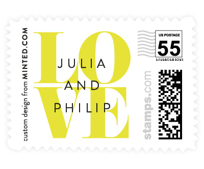 'His And Hers (H)' postage stamp