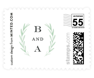 'Painted Leaves' postage stamp