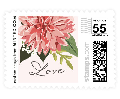 'Flowers & Greens' wedding stamps